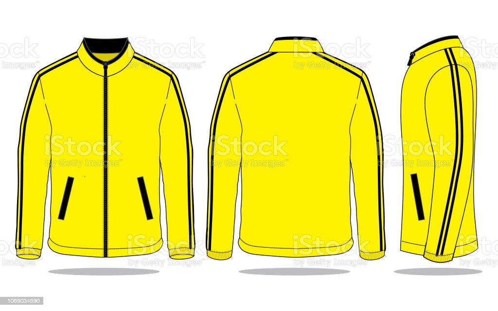 Detail Desain Jaket Polos Depan Belakang Nomer 11