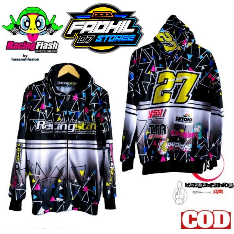 Detail Desain Jaket Racing Keren Nomer 27