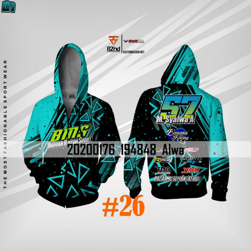 Detail Desain Jaket Racing Keren Nomer 53