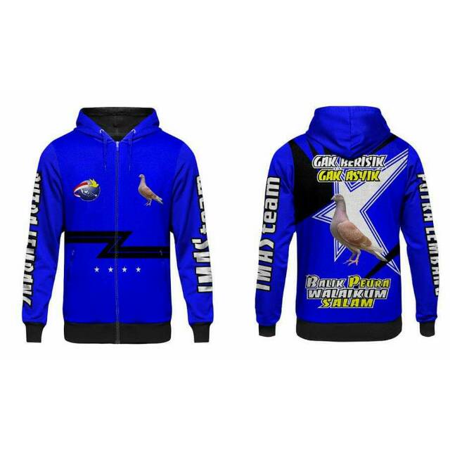 Detail Desain Jaket Team Merpati Nomer 10