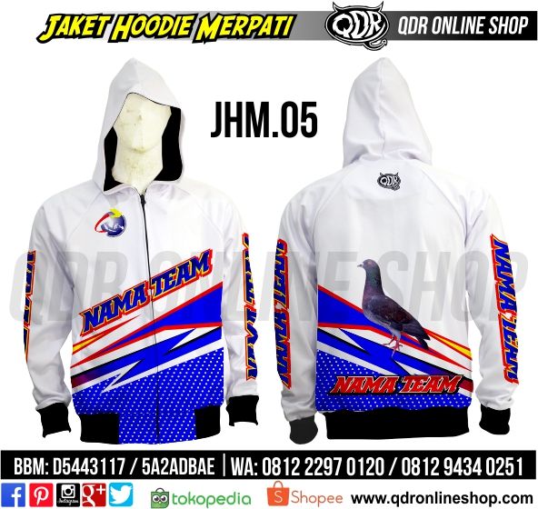 Detail Desain Jaket Team Merpati Nomer 17