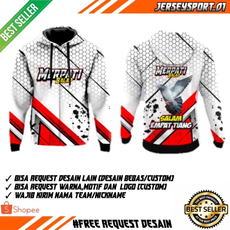 Detail Desain Jaket Team Merpati Nomer 37