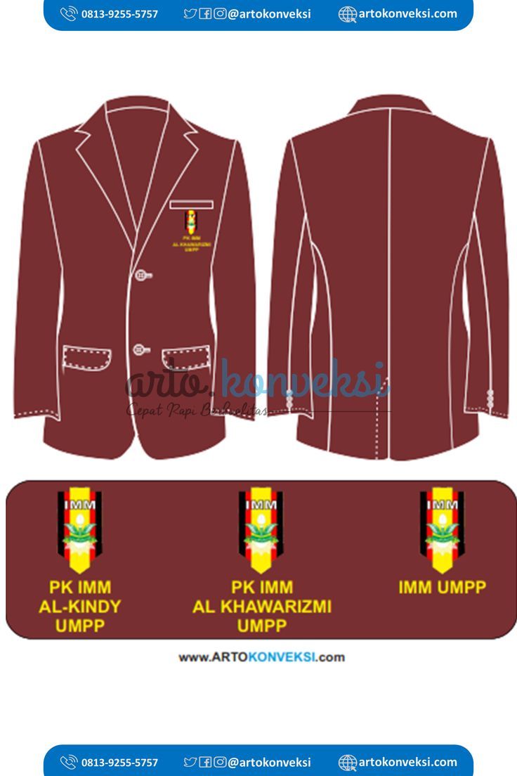 Detail Desain Jas Almamater Nomer 18