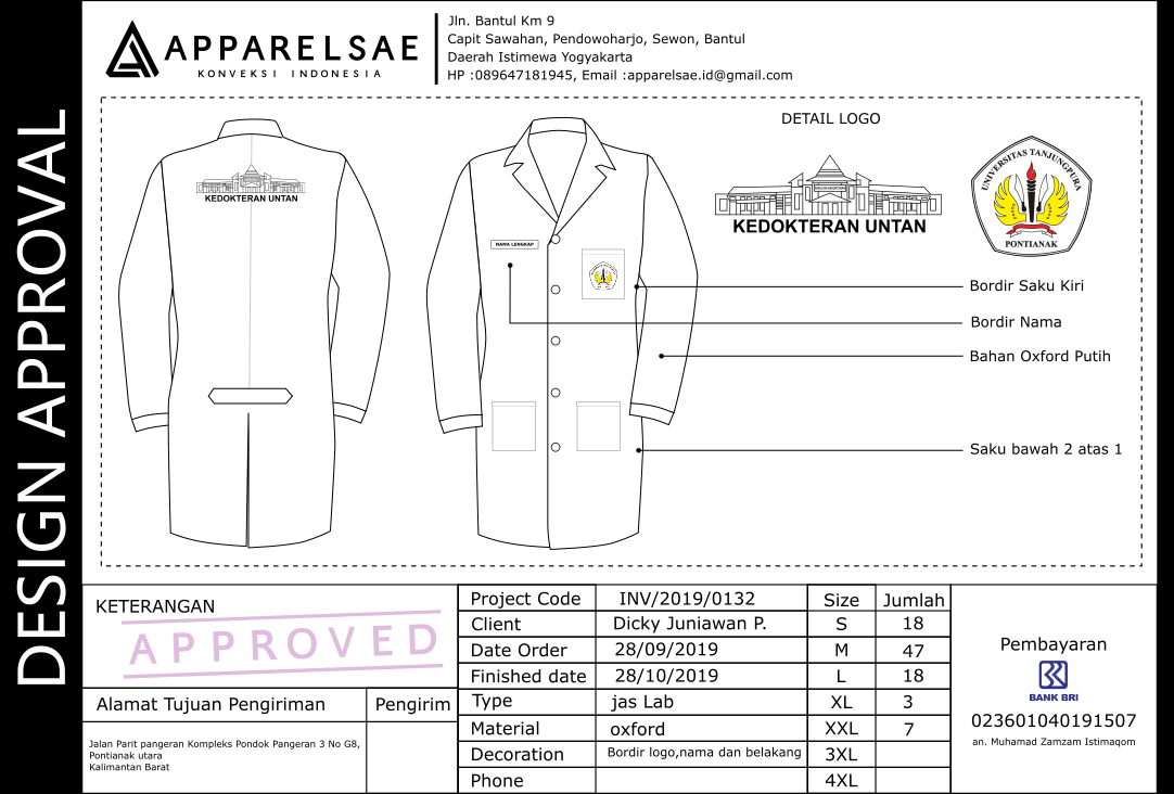 Detail Desain Jas Lab Nomer 14