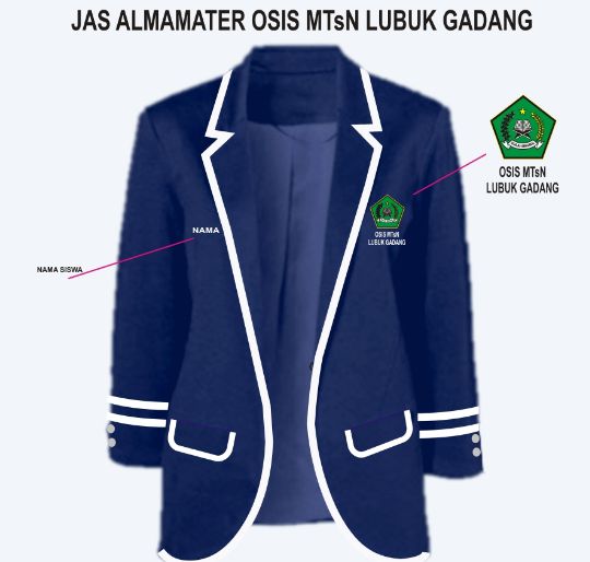 Detail Desain Jas Santri Nomer 30