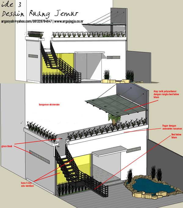 Detail Desain Jemuran Di Lantai 2 Nomer 28