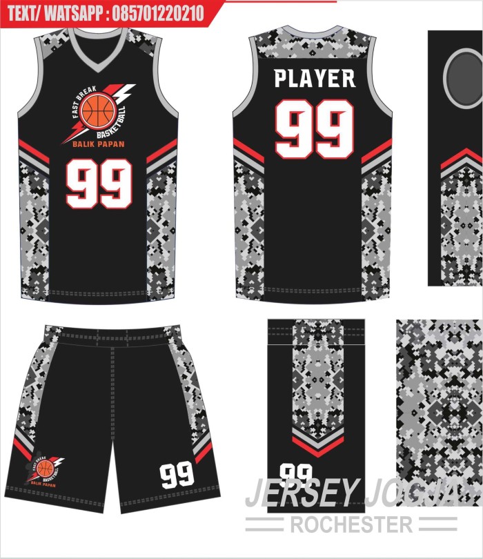 Detail Desain Jersey Basket Printing Nomer 43