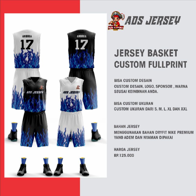 Detail Desain Jersey Basket Terbaik Nomer 35