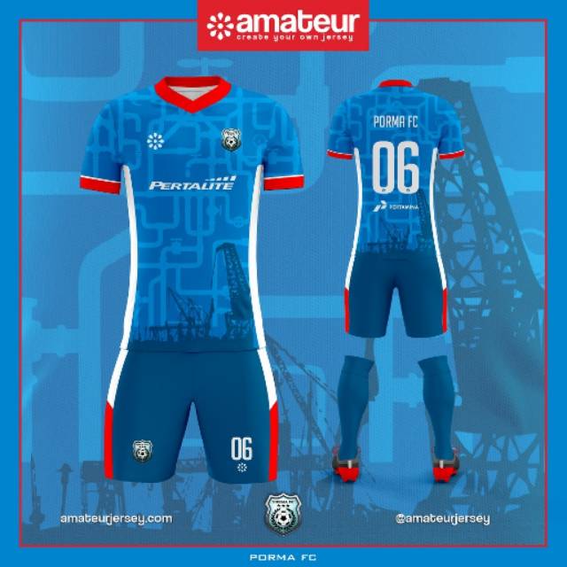 Detail Desain Jersey Biru Nomer 37