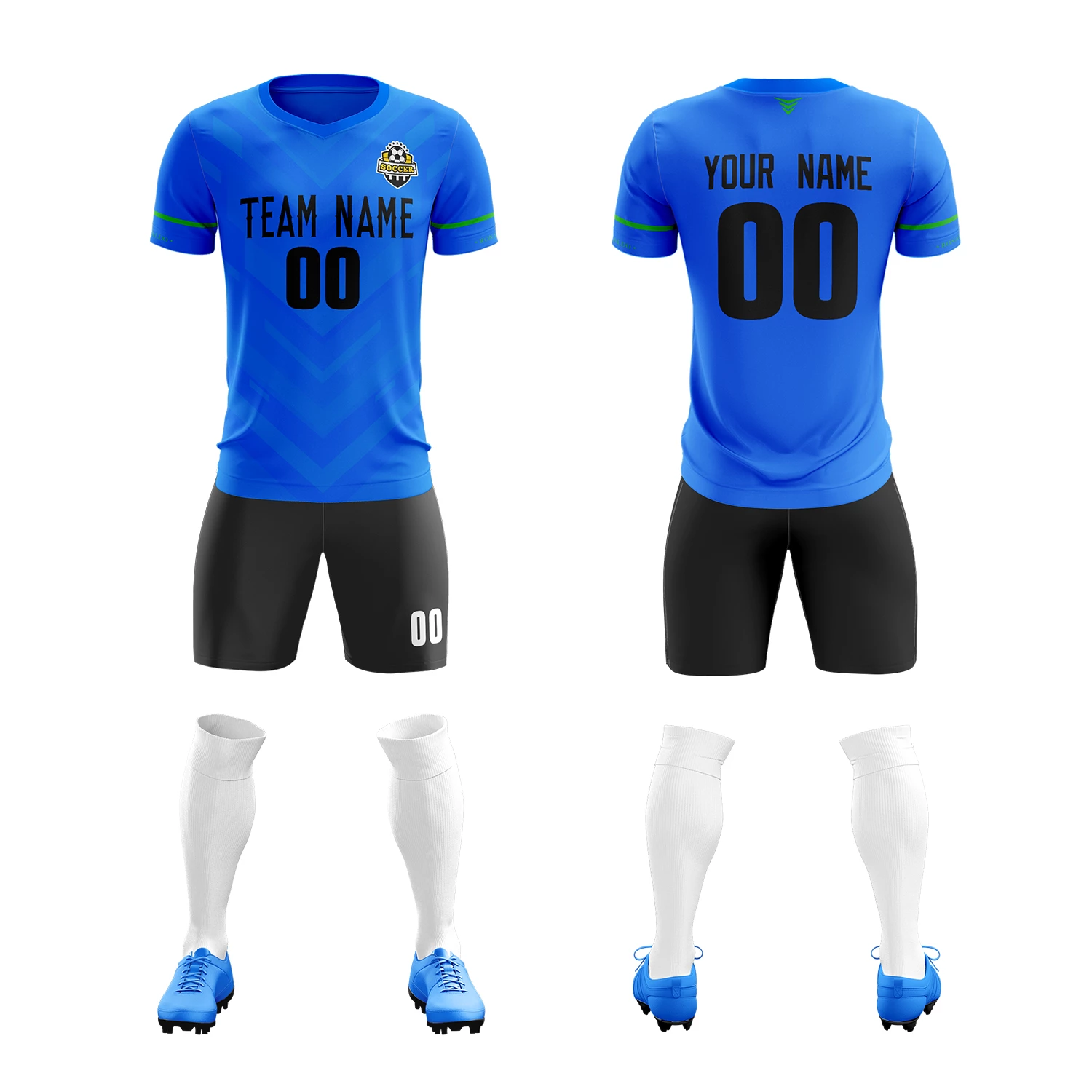 Detail Desain Jersey Biru Nomer 45