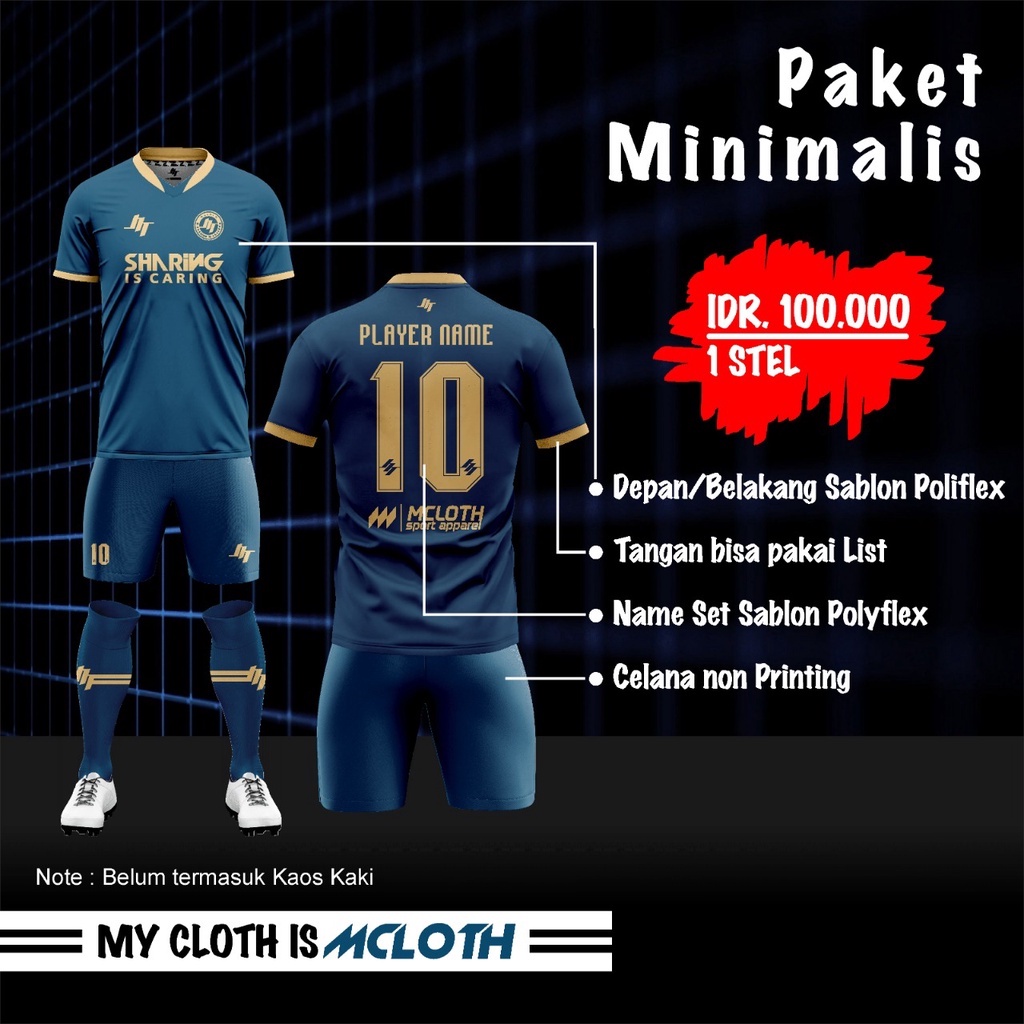 Detail Desain Jersey Bola Terbaik Nomer 4