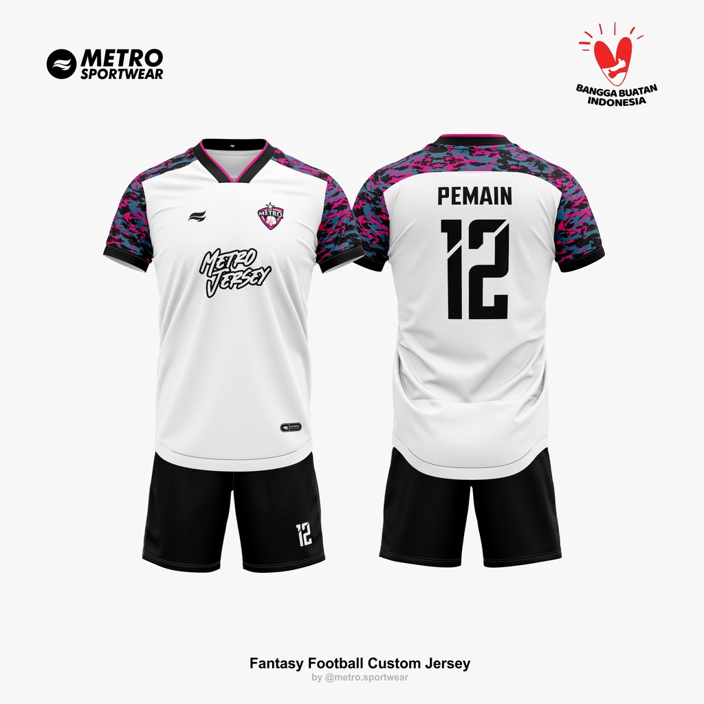 Detail Desain Jersey Futsal Printing Nomer 44