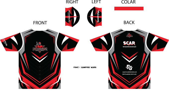 Detail Desain Jersey Gaming Nomer 11