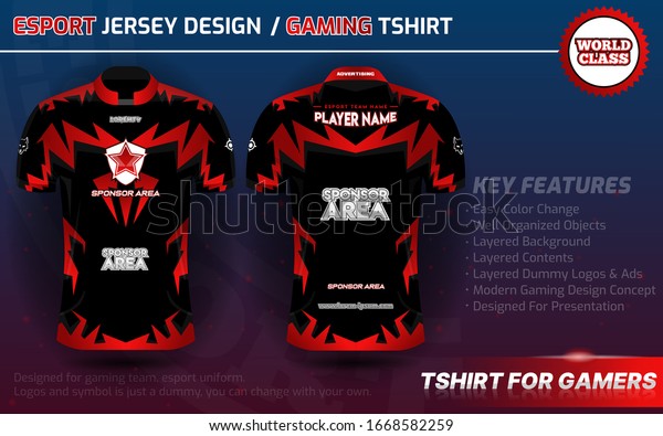 Detail Desain Jersey Gaming Nomer 35