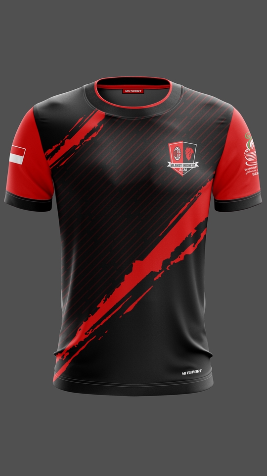 Detail Desain Jersey Gaming Polos Nomer 28