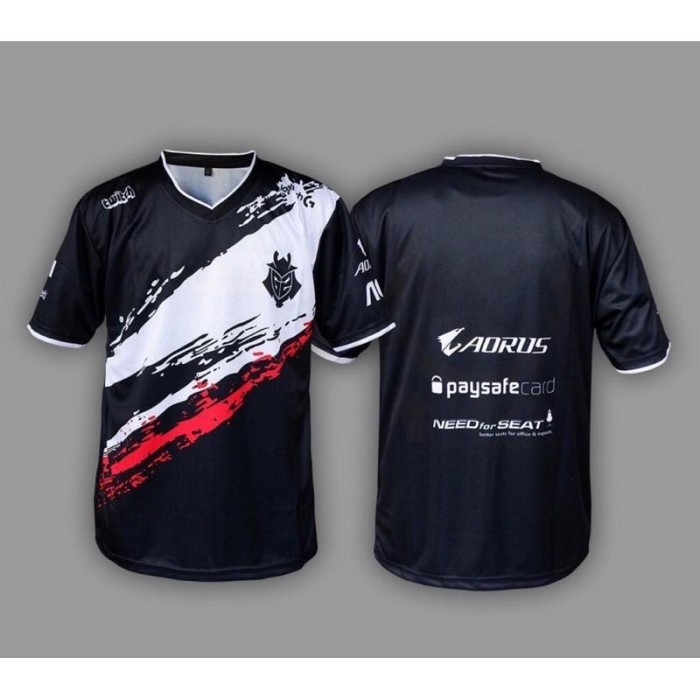 Detail Desain Jersey Gaming Polos Nomer 43