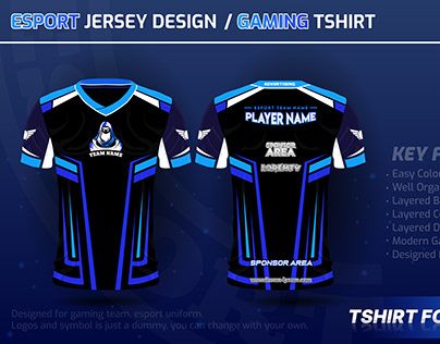 Detail Desain Jersey Gaming Polos Nomer 45