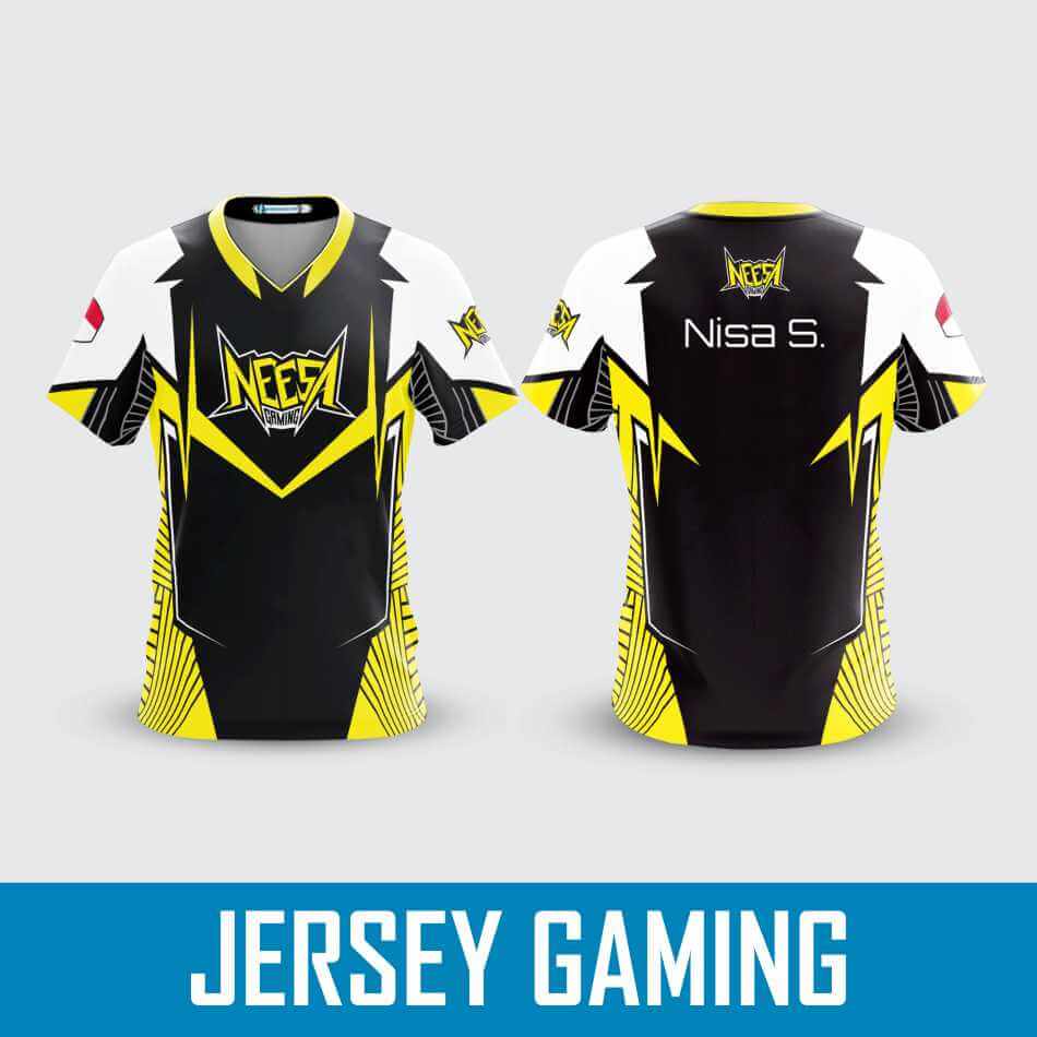 Detail Desain Jersey Gaming Polos Nomer 6