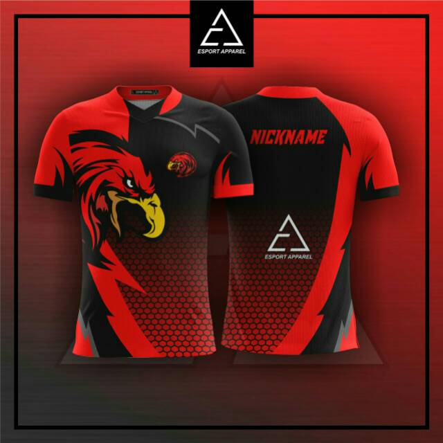 Detail Desain Jersey Gaming Polos Nomer 54