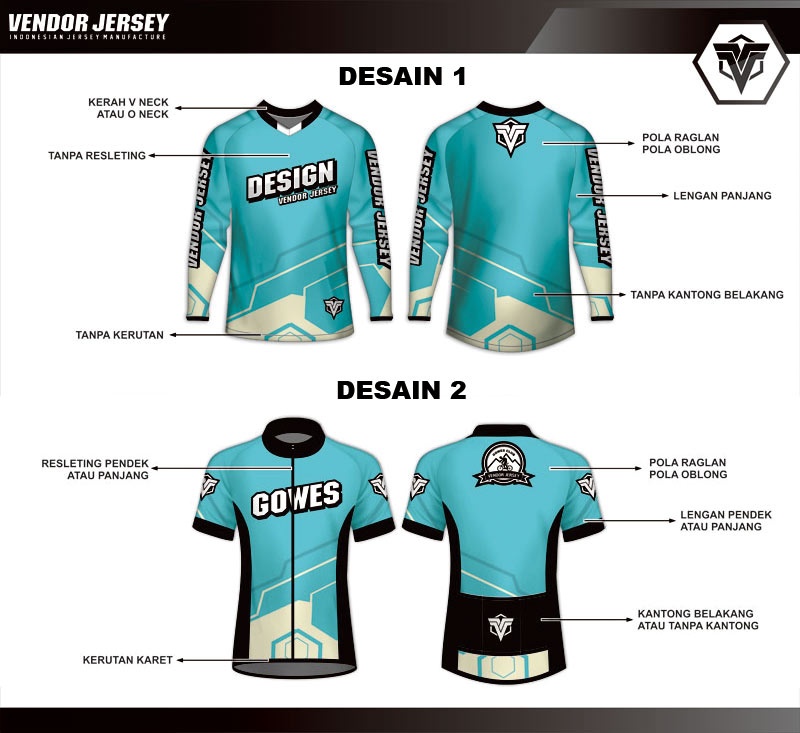 Detail Desain Jersey Gowes Nomer 22