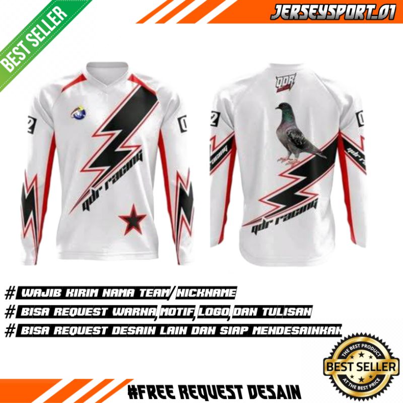 Detail Desain Jersey Merpati Nomer 34