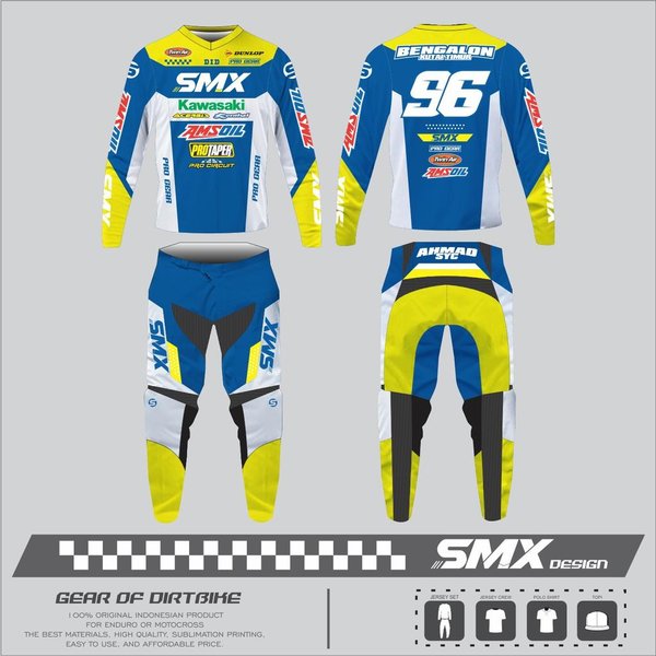 Detail Desain Jersey Motocross Nomer 25