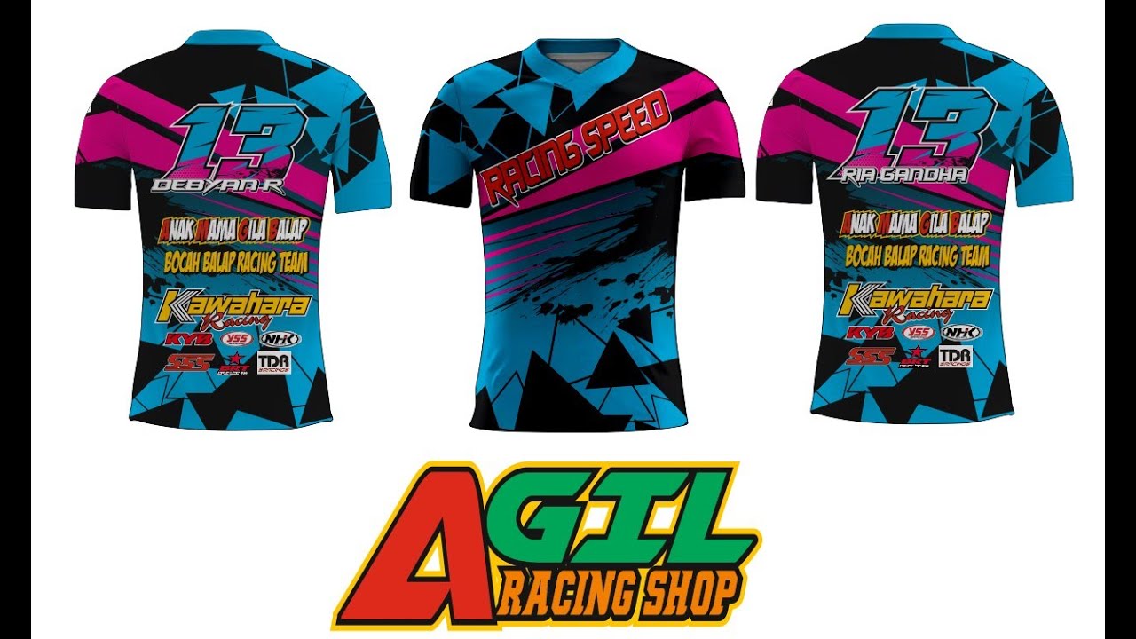 Detail Desain Jersey Racing Nomer 14