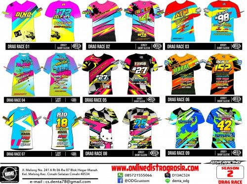 Detail Desain Jersey Racing Cdr Nomer 45