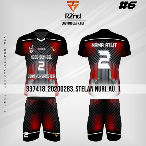 Detail Desain Jersey Voli Nomer 31