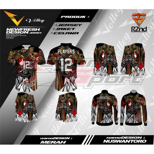 Detail Desain Jersey Voli Nomer 35