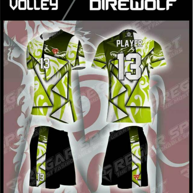 Detail Desain Jersey Voli Nomer 38