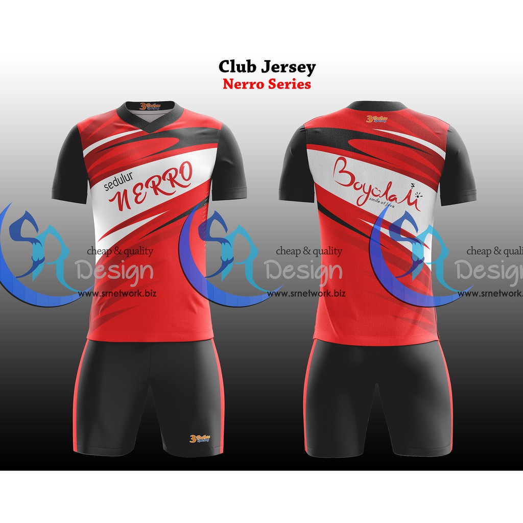 Detail Desain Jersey Volly Keren Nomer 14