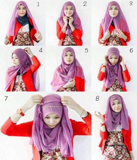 Detail Desain Jilbab Segi Empat Nomer 38