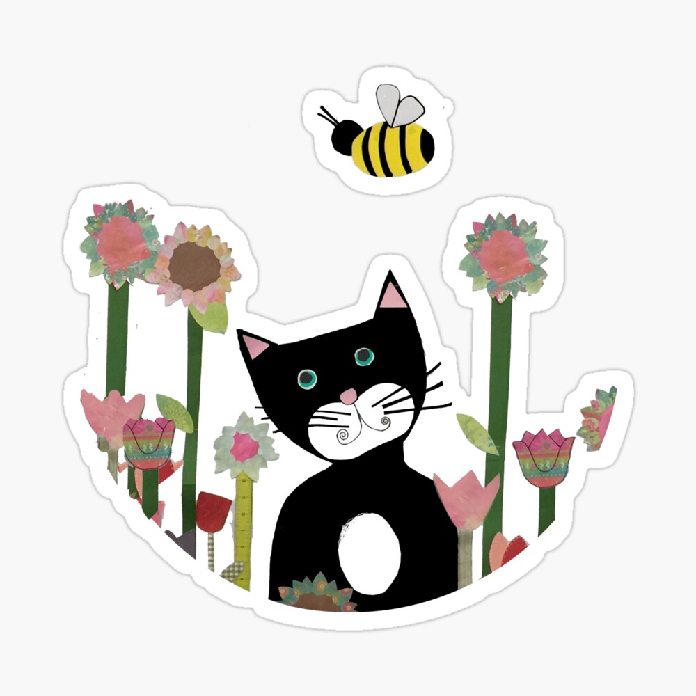 Detail Flower Cat Art Nomer 25