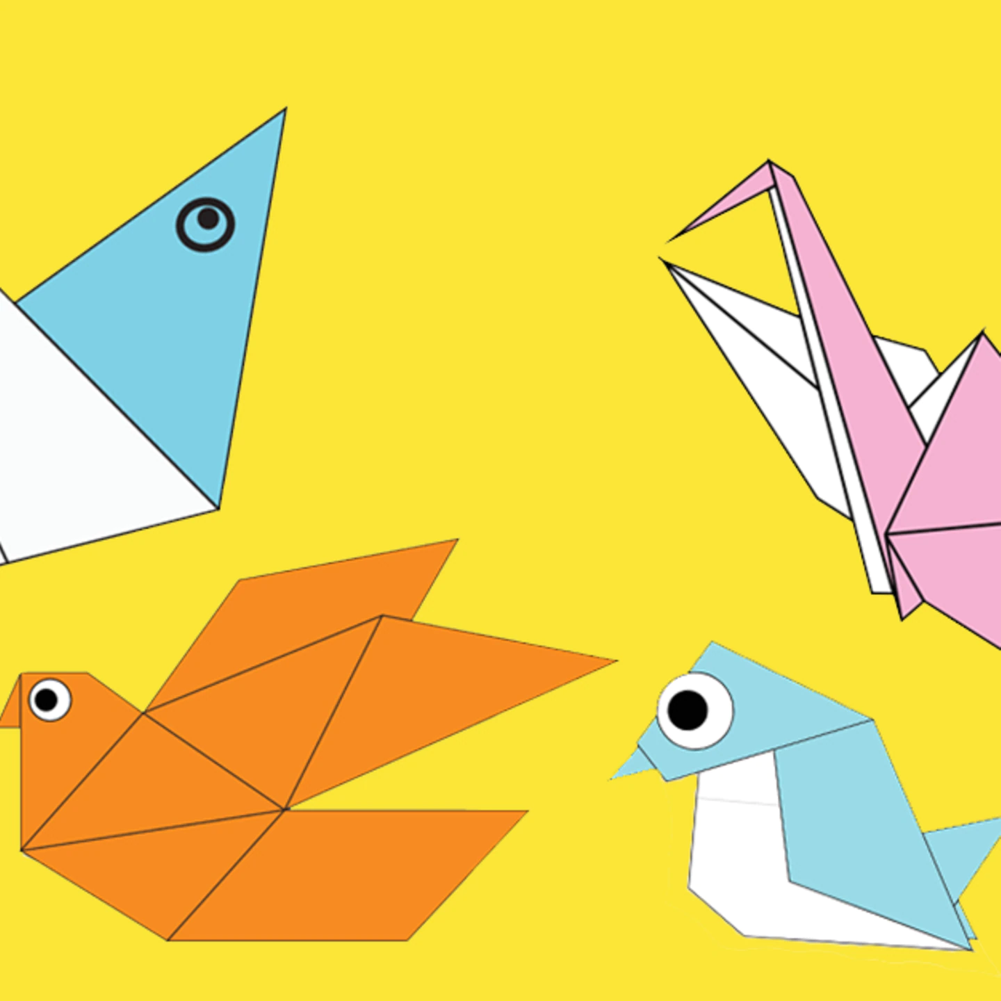 Detail Origami Fliegender Vogel Nomer 11