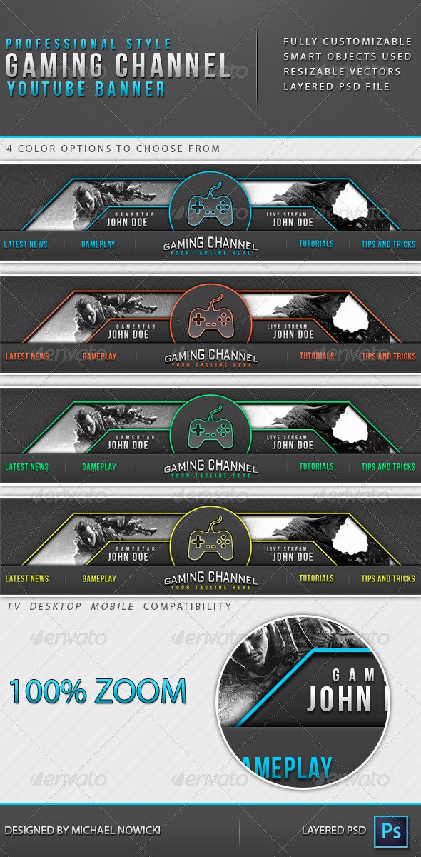Detail Header Channel Youtube Gaming Nomer 20