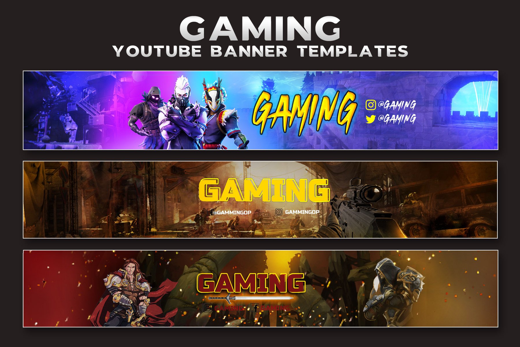 Detail Header Channel Youtube Gaming Nomer 21