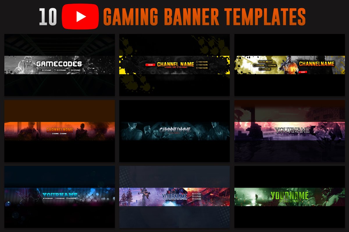 Detail Header Channel Youtube Gaming Nomer 43