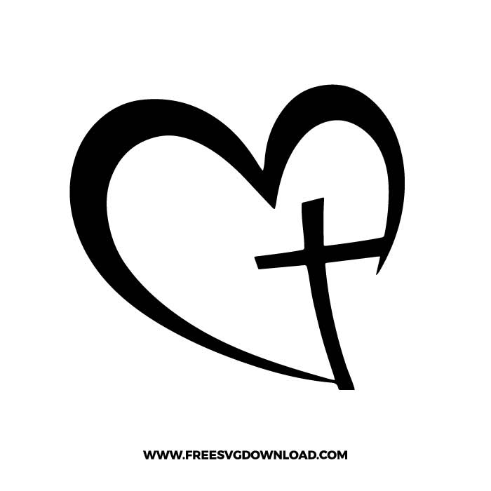 Detail Heart And Cross Png Nomer 7