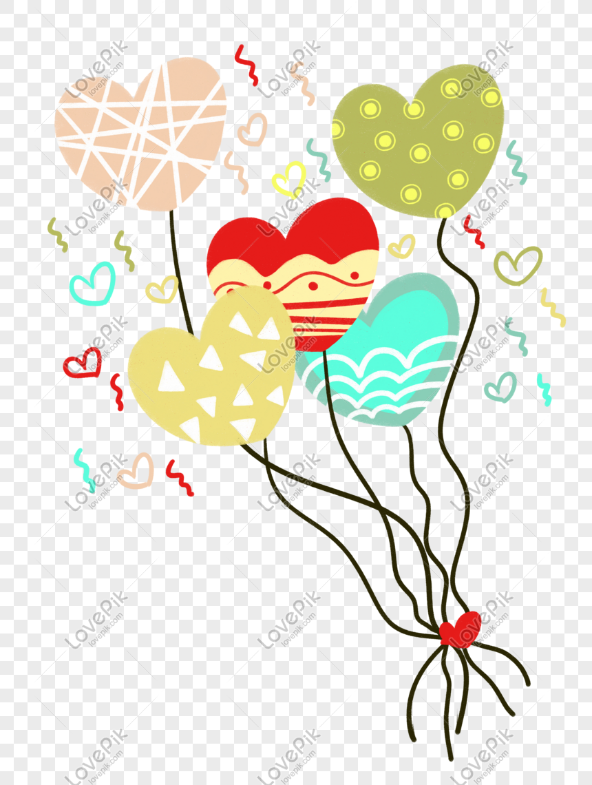 Detail Heart Balloons Png Nomer 45