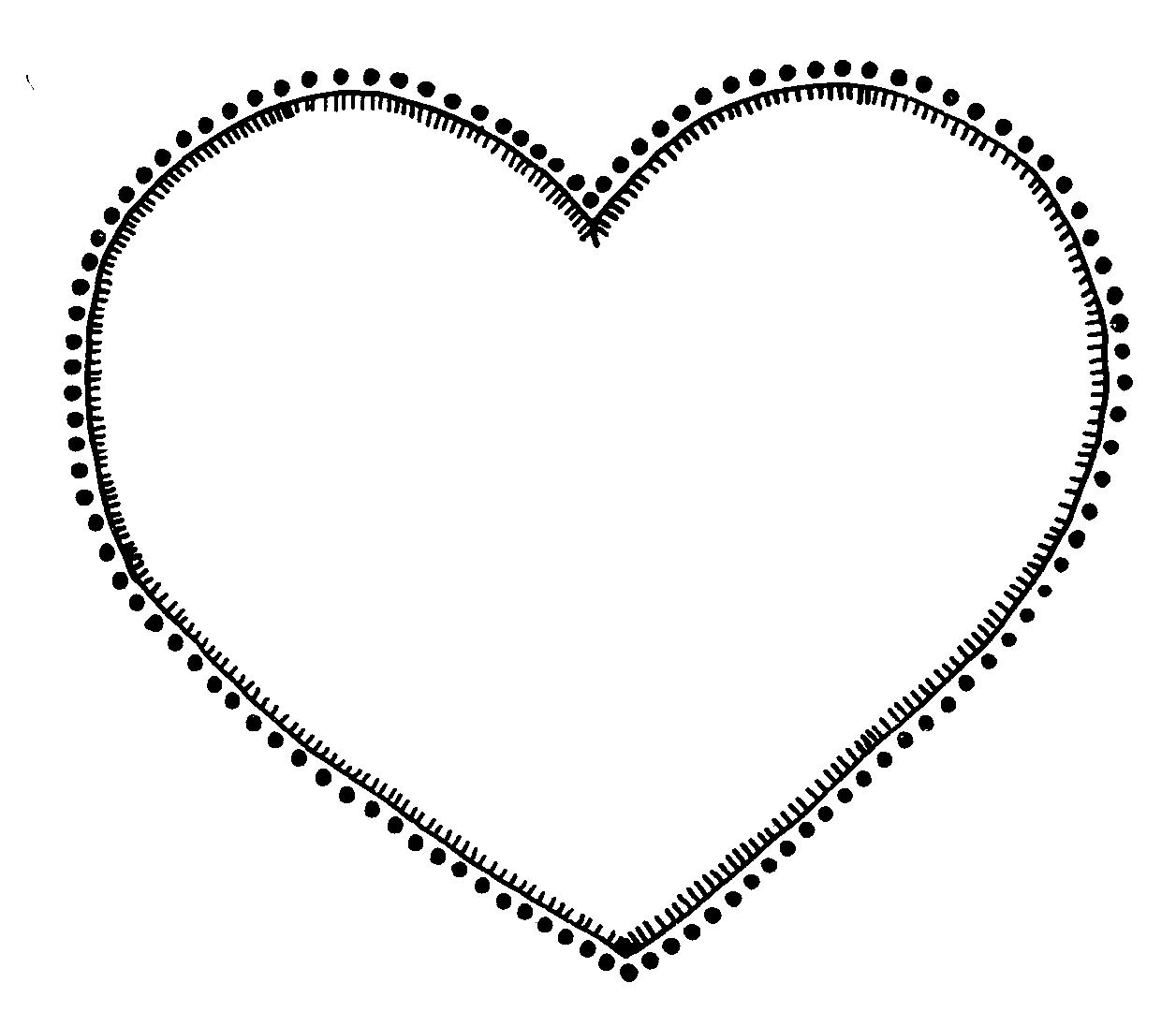 Detail Heart Clipart Black And White Nomer 14