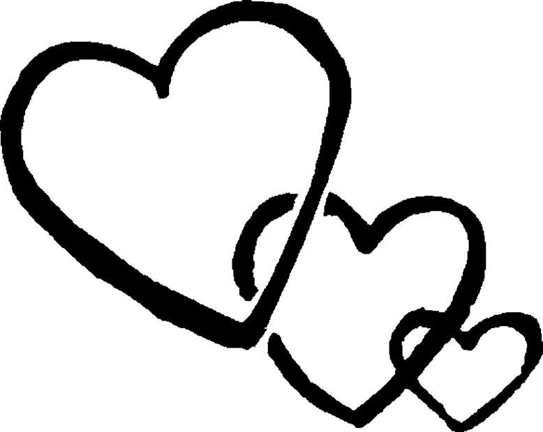 Detail Heart Clipart Black And White Nomer 28