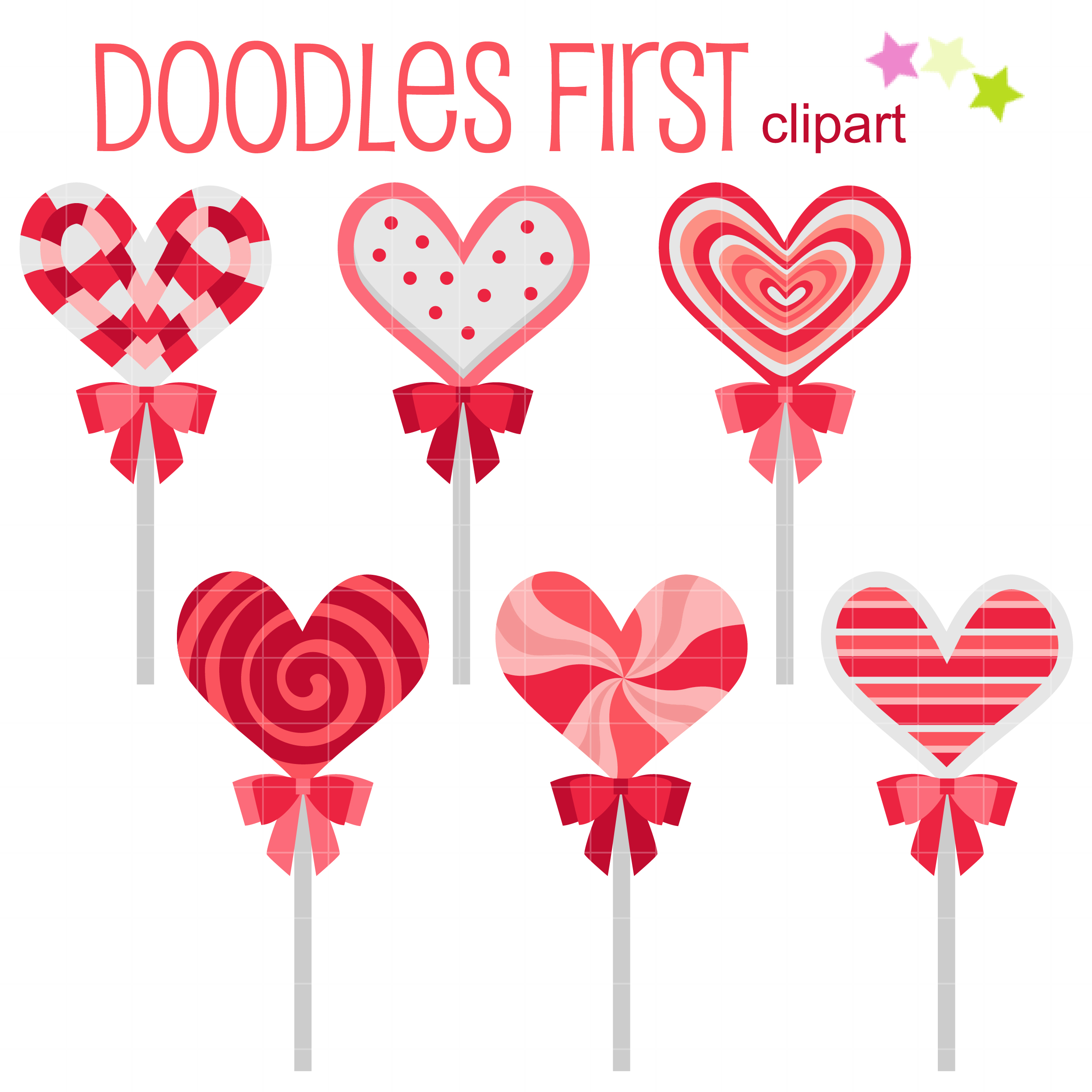 Detail Heart Lollipop Clipart Nomer 12