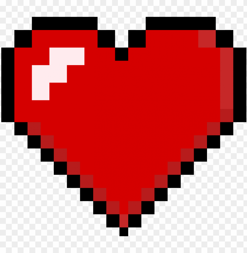 Detail Heart Pixel Png Nomer 2