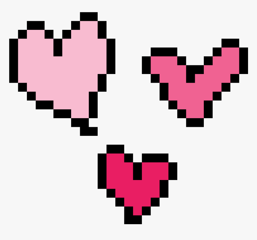 Detail Heart Pixel Png Nomer 19