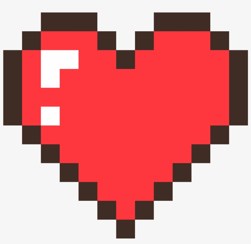 Detail Heart Pixel Png Nomer 4