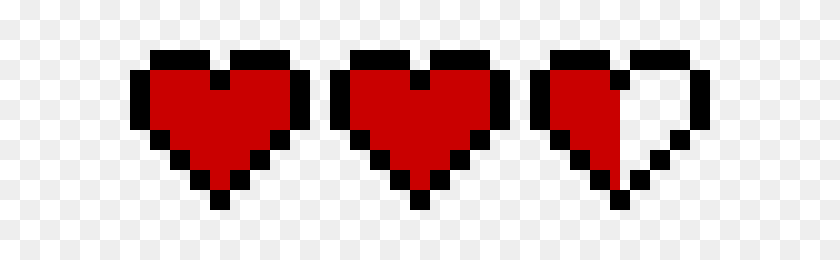 Detail Heart Pixel Png Nomer 38