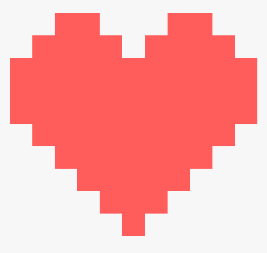 Detail Heart Pixel Png Nomer 46