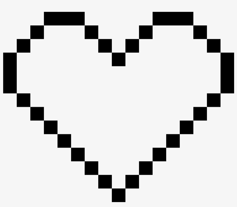 Detail Heart Pixel Png Nomer 48