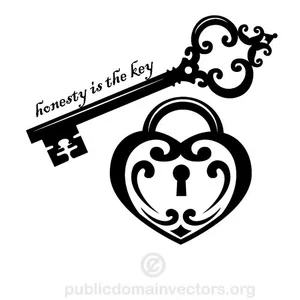 Detail Heart Skeleton Key Clipart Nomer 26